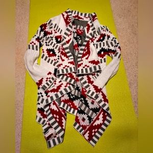 DEPRI Women’s Aztec Cardigan Waterfal